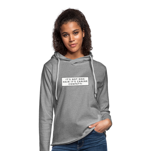 Canine Confetti-Unisex Lightweight Terry Hoodie - heather gray